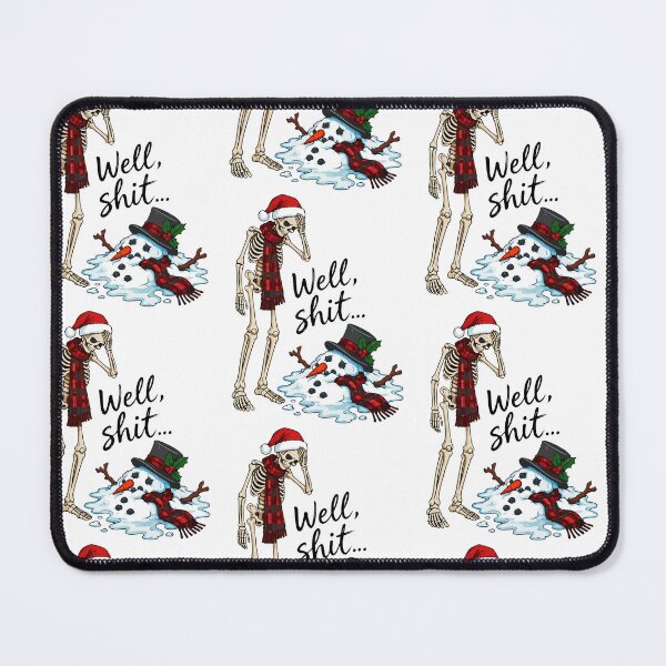 Item preview, Well Shit Christmas Skeleton Melted Snowman Humor designed and sold by RDGNR.