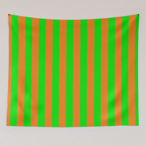 Item preview, Green and Orange Color Stripes designed and sold by Jeallan Designs.