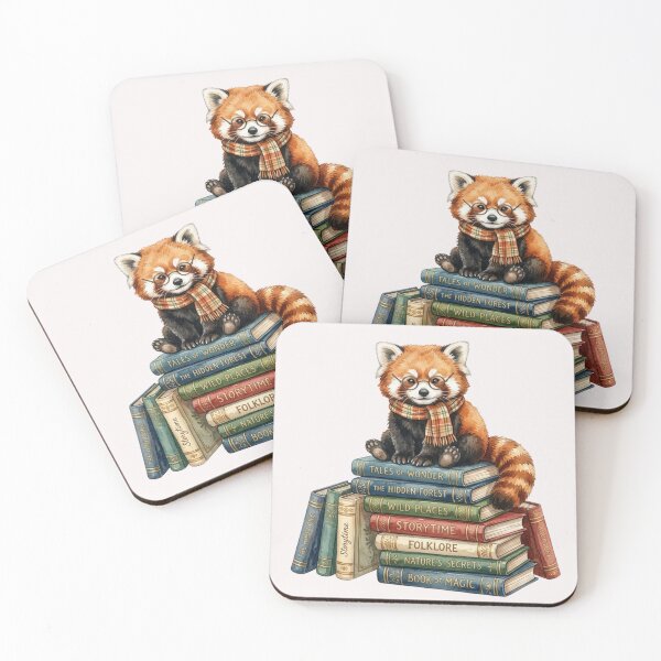Item preview, Cute Red Panda Sitting On Books Reader Gift designed and sold by bvdesignart.