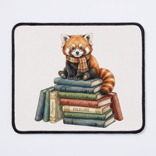 Item preview, Cute Red Panda Sitting On Books Reader Gift designed and sold by bvdesignart.