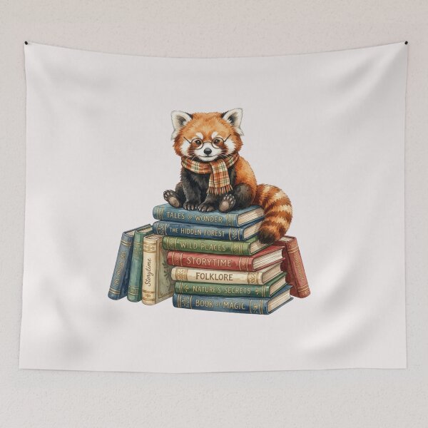 Item preview, Cute Red Panda Sitting On Books Reader Gift designed and sold by bvdesignart.