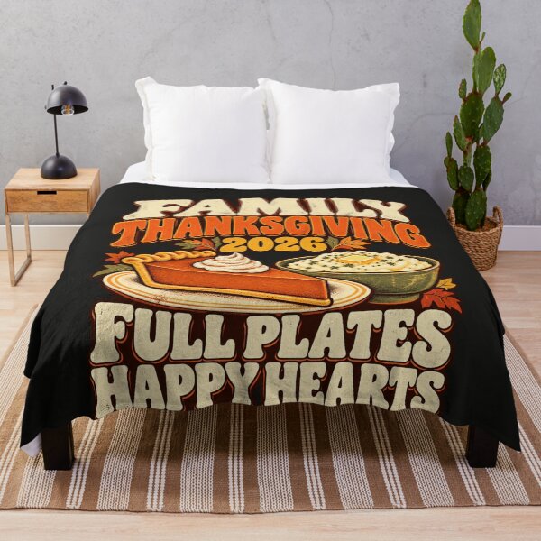 Item preview, Family Thanksgiving 2026 Vintage Full Plates Happy Hearts designed and sold by AmiGraph.