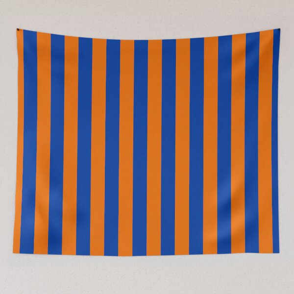 Item preview, Orange and Blue Color Stripes designed and sold by Jeallan Designs.