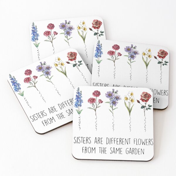 Item preview, Sisters Are Different Flowers Birth Month Floral designed and sold by Mnyus shop.