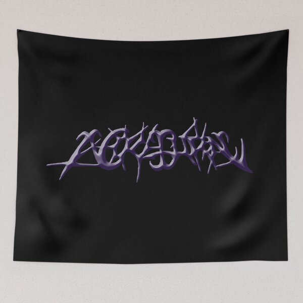 Item preview, NOCTURN – Dark Purple 3D Metal Graffiti | Y2K 90s gothic lettering designed and sold by Tonband.