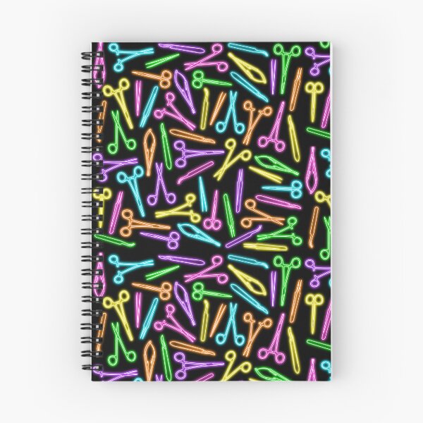 Item preview, Rainbow Neon Surgical Tools Pattern designed and sold by emmacatwheels.