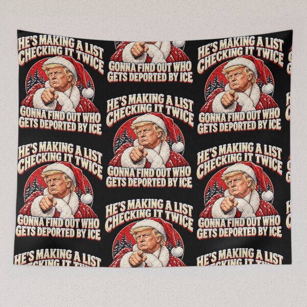 Item preview, Trump Christmas Making a List Checking It Twice designed and sold by RDGNR.