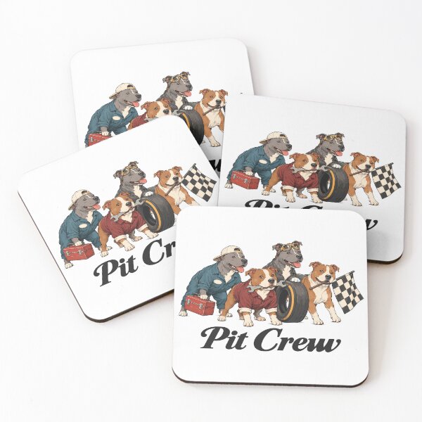 Item preview, Pit Crew Mechanic Dogs Funny Pitbull Racing Humor designed and sold by andre-hollow.