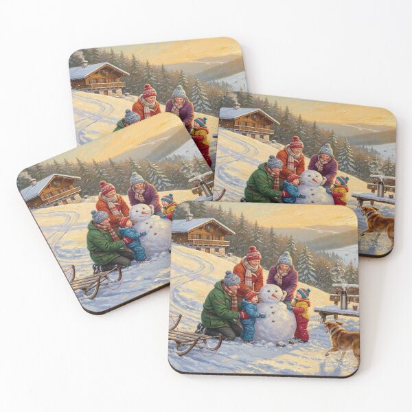 Item preview, Building a snowman as a family designed and sold by jefboutique6150.
