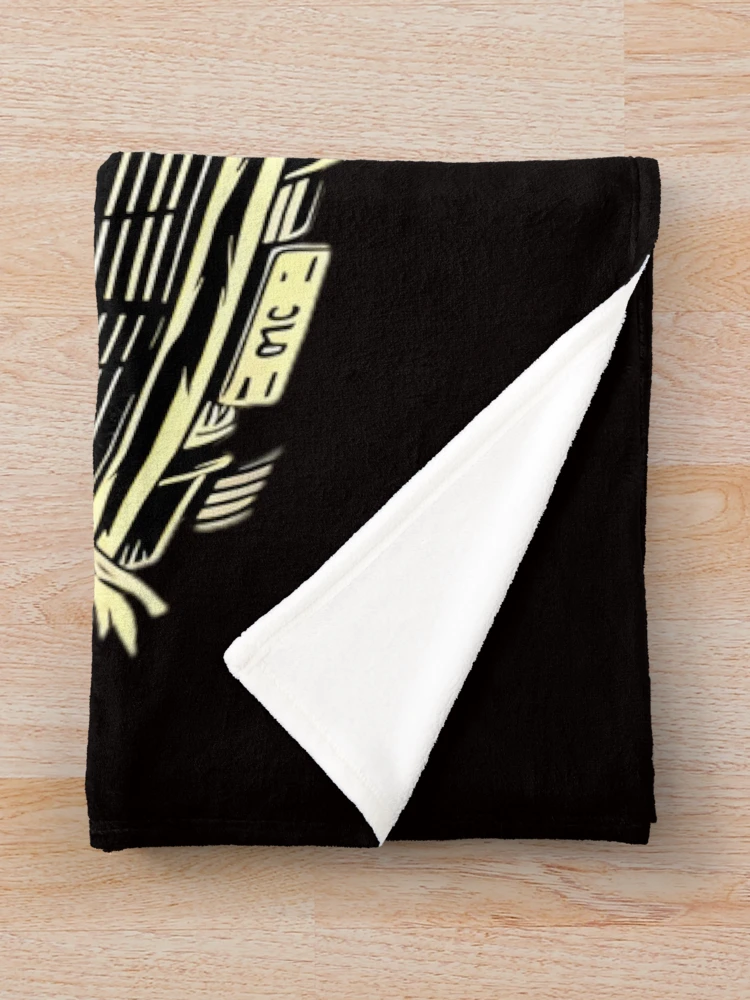 Thumbnail 3 of 6, Throw Blanket, Skeleton Convertible Night Ride designed and sold by Structure-Blue.
