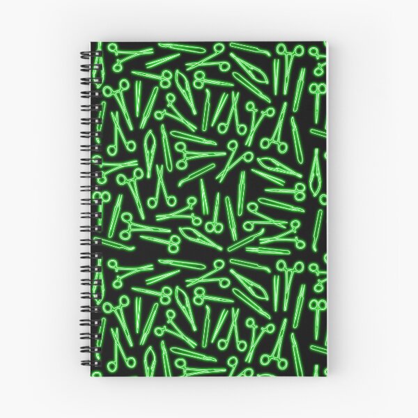 Item preview, Neon Green Surgical Tools Pattern designed and sold by emmacatwheels.