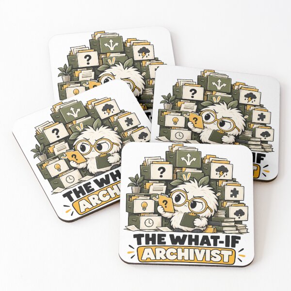 Item preview, What-If Archivist for Overthinkers | Absurdist Art designed and sold by pradeepvisuals.