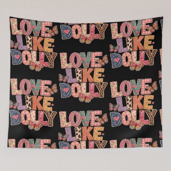 Item preview, Love Like Dolly Patchwork Butterfly Country Music designed and sold by RDGNR.