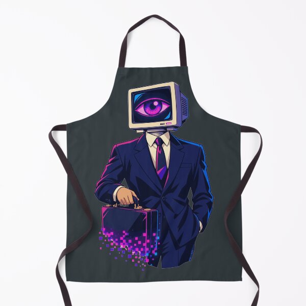 Item preview, Cyberpunk CRT-Eyed Businessman designed and sold by KungPowUnicorn.