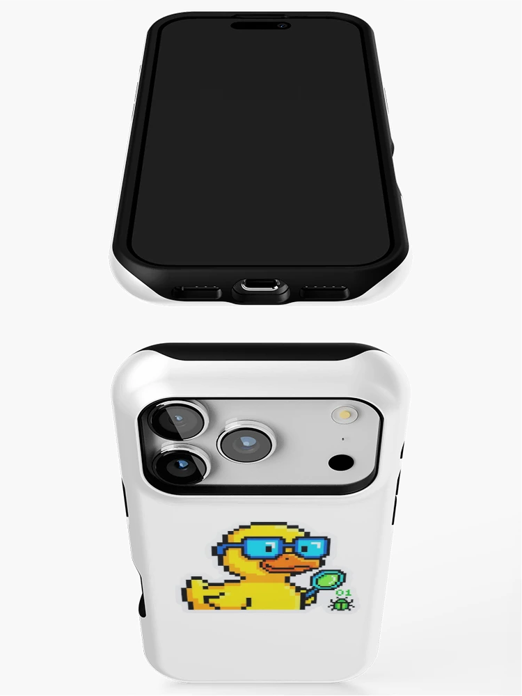 Thumbnail 3 of 4, iPhone Case, Rubber Duck Debugging - Funny Software Engineer Coding Sticker designed and sold by ravyin.