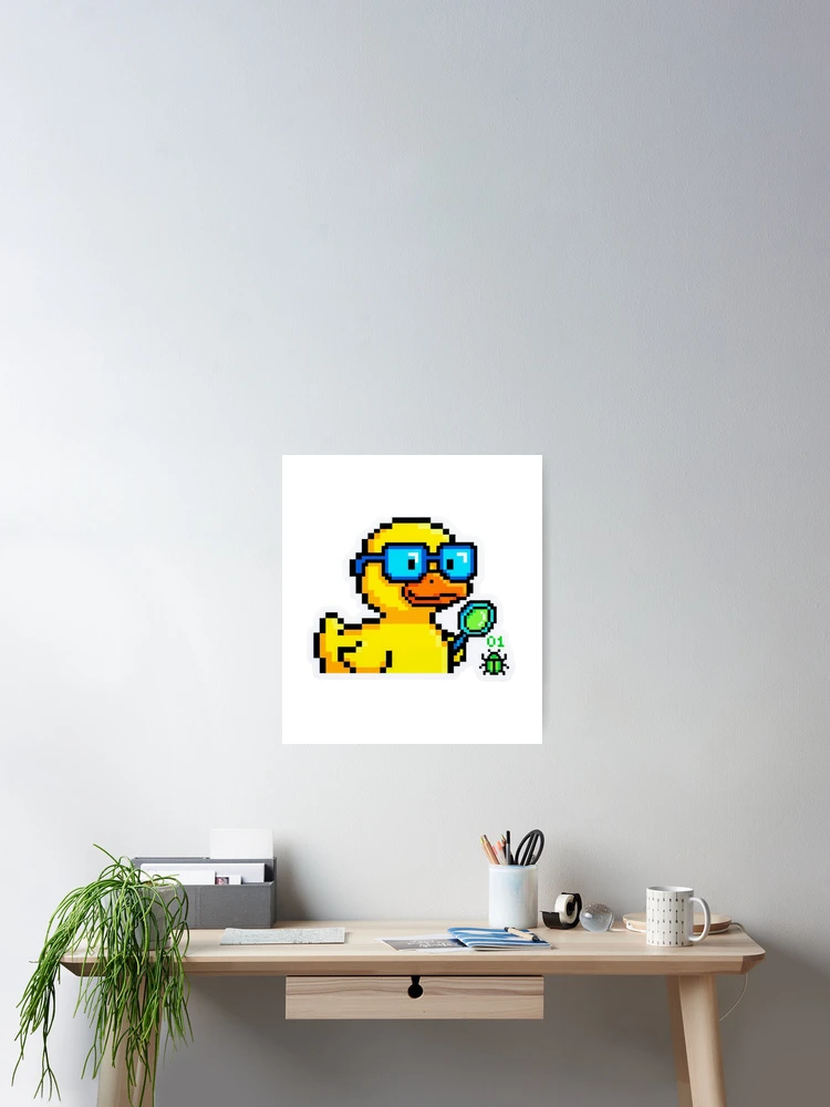 Thumbnail 2 of 3, Poster, Rubber Duck Debugging - Funny Software Engineer Coding Sticker designed and sold by ravyin.