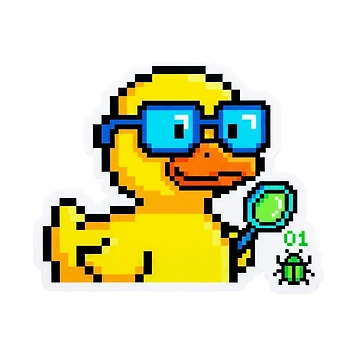 Artwork thumbnail, Rubber Duck Debugging - Funny Software Engineer Coding Sticker by ravyin