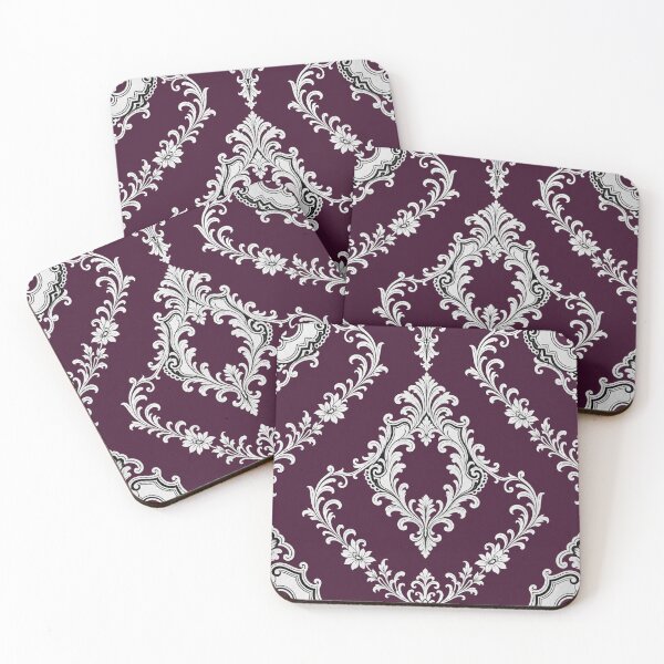 Item preview, Black Cherry Purple & White Rococo designed and sold by DesignsByPrnces.
