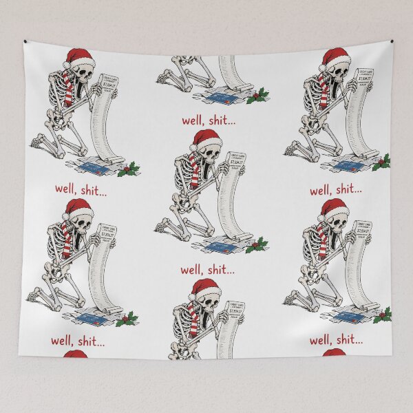 Item preview, Christmas Debt Skeleton Credit Card Statement Humor designed and sold by RDGNR.