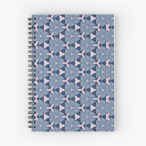 Item preview, Slate Blue Denim Pale Lilac Indigo Triquetra Trefoil Tile Pattern Mandala - Duvet Cover designed and sold by ArithraStudio.