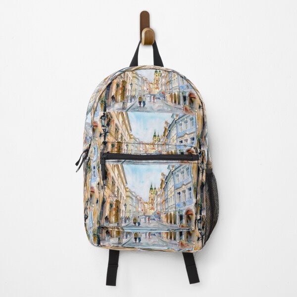 Item preview, Prague Street Watercolor Mala Strana designed and sold by caracatita75.