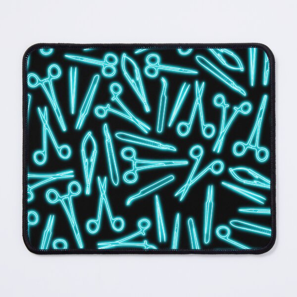 Item preview, Neon Blue Surgical Tools Pattern designed and sold by emmacatwheels.
