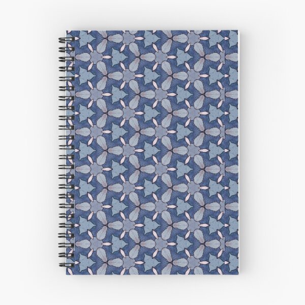 Item preview, Deep Indigo Slate Blue Soft Lilac Triquetra Trefoil Tile Pattern Mandala - Duvet Cover designed and sold by ArithraStudio.
