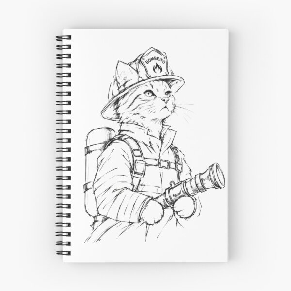 Item preview, Heroic Firefighter Cat  designed and sold by Snurly.