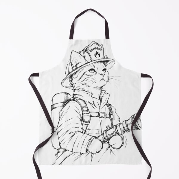 Item preview, Heroic Firefighter Cat designed and sold by Snurly.