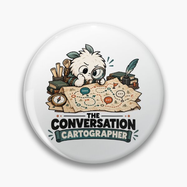 Item preview, Conversation Cartographer | Overthinking Humor Art designed and sold by pradeepvisuals.