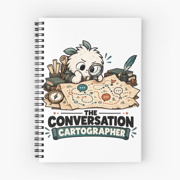 Aperçu de l'œuvre Cartographe de la conversation | Art de l'humour de la suranalyse créée et vendue par pradeepvisuals.