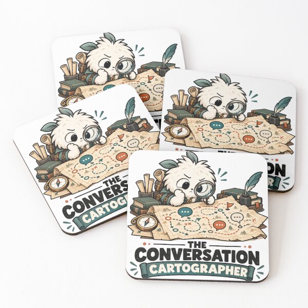Item preview, Conversation Cartographer | Overthinking Humor Art designed and sold by pradeepvisuals.
