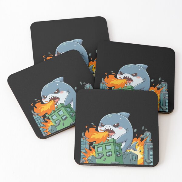 Item preview, Kaiju Shark Destroying a City designed and sold by Nature's Chibis.