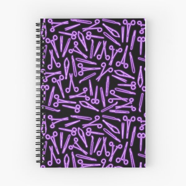 Item preview, Neon Purple Surgical Tools Pattern designed and sold by emmacatwheels.