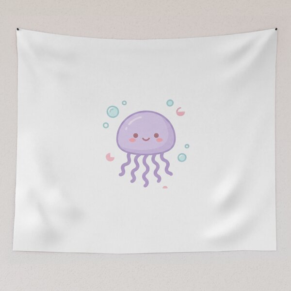 Item preview, Lavender Jellyfish Float – Cute Kawaii Ocean Animal designed and sold by Critter Bloom.