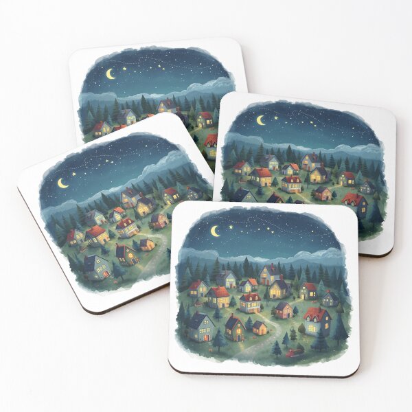 Item preview, The Village That Fell Asleep designed and sold by catcurio.