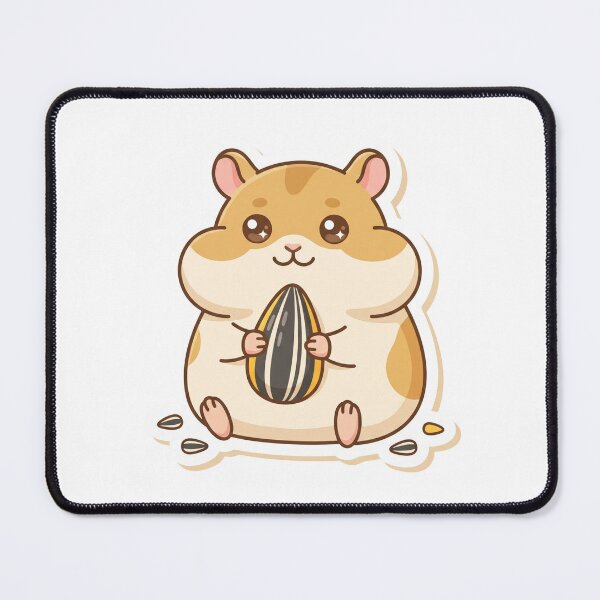 Item preview, Hamster’s Tiny Snack – Cute Kawaii Hamster designed and sold by Critter Bloom.