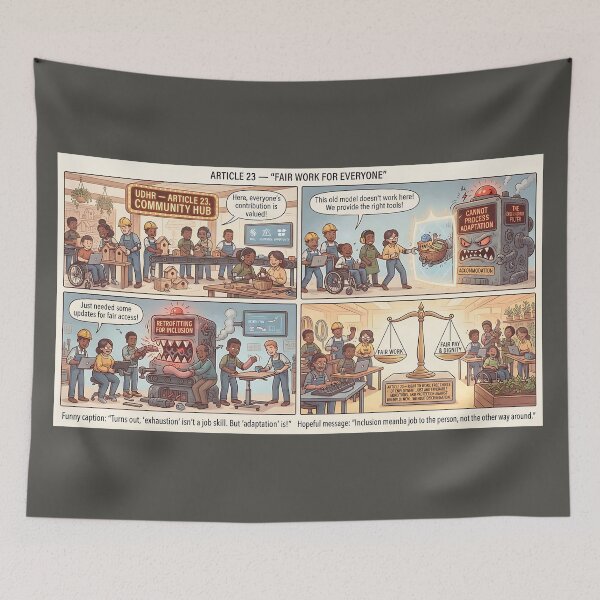 Item preview, Inclusion in the workplace: Fair work for everyone designed and sold by Mianku | Für das Leben.