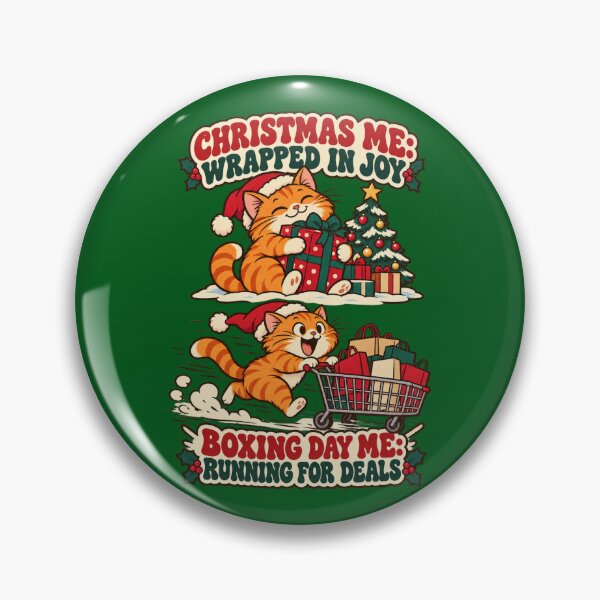 Item preview, Funny Christmas vs Boxing Day Cat for Bargain Hunters – Joyful Holiday Shopping Humor designed and sold by Im-Ara.