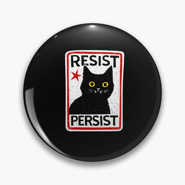 Item preview, Resist Persist Cat Protest Animal Rights Statement designed and sold by GiaoCalonas.