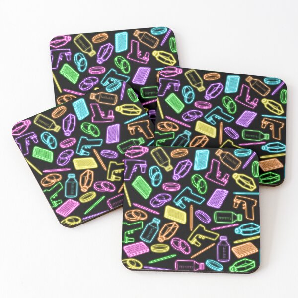 Item preview, Neon Rainbow Cell Culture Pattern designed and sold by emmacatwheels.