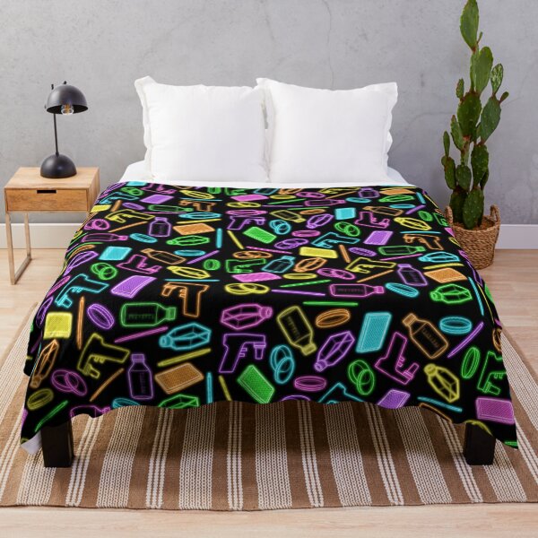 Item preview, Neon Rainbow Cell Culture Pattern designed and sold by emmacatwheels.