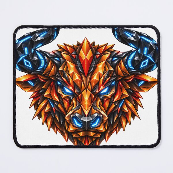Item preview, Cyber Bull / Prism Animal Mask Collection designed and sold by ValentynaTyshenkoArt.