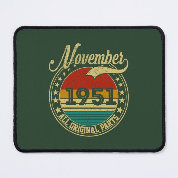 Item preview, Vintage November 1951 All Original Parts Born in November 1951 70th Birthday Gift 70 Years Old Overs designed and sold by TheBunhomie.