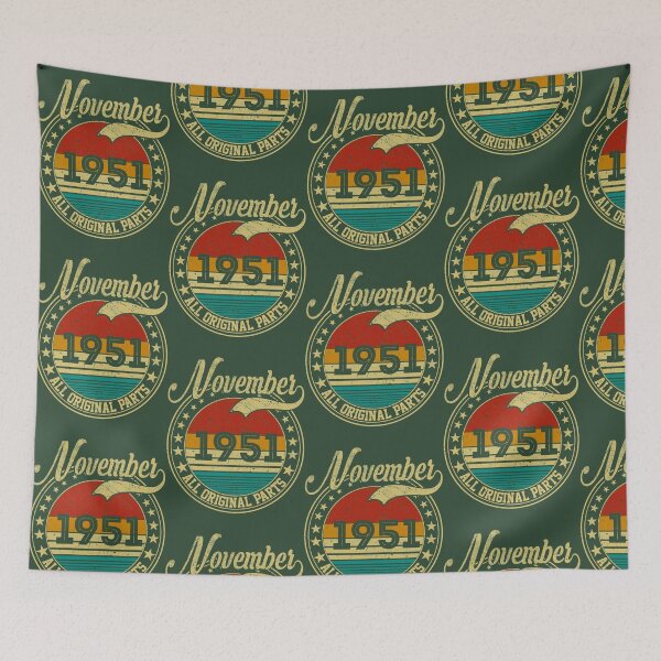 Item preview, Vintage November 1951 All Original Parts Born in November 1951 70th Birthday Gift 70 Years Old Overs designed and sold by TheBunhomie.