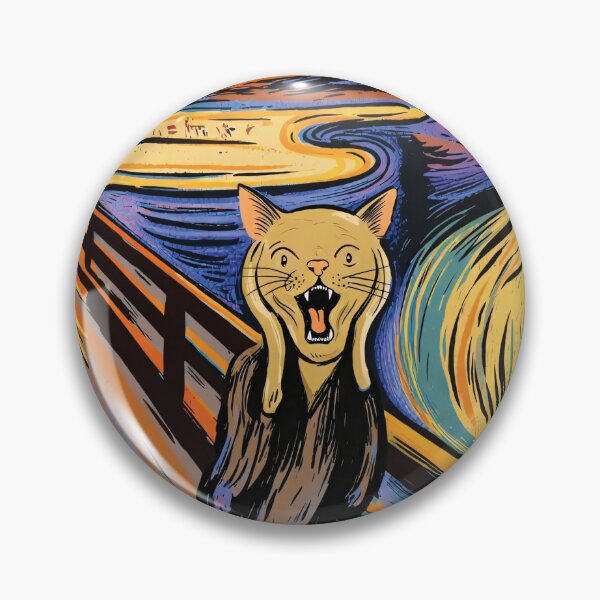 Item preview, The Caterwaul: Funny Cat Scream Art Parody designed and sold by Rokoyo Prints.
