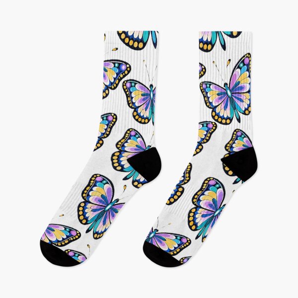 Item preview, Colorful Butterfly Seamless Pattern Aesthetic Art designed and sold by SnapStickerHub.