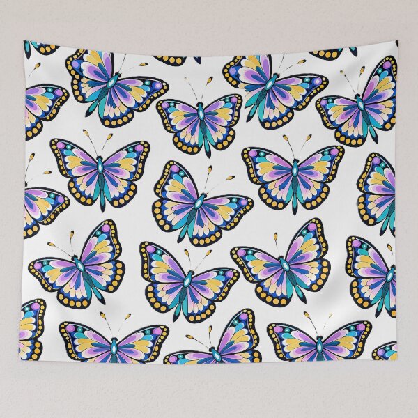 Item preview, Colorful Butterfly Seamless Pattern Aesthetic Art designed and sold by SnapStickerHub.