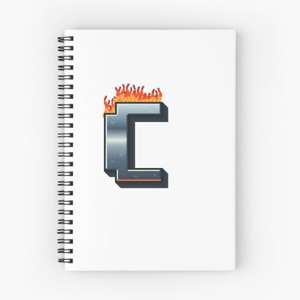 Item preview, Flaming Steel Letter C — Pixel Art Initial designed and sold by uncoXab.