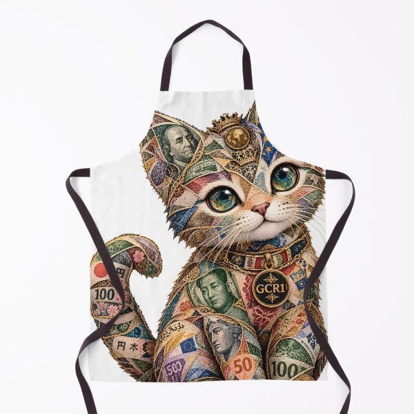 Item preview, GCR1 Global Currency Cat – Money Collage Kitten Luxury Pop Art designed and sold by GCR1.